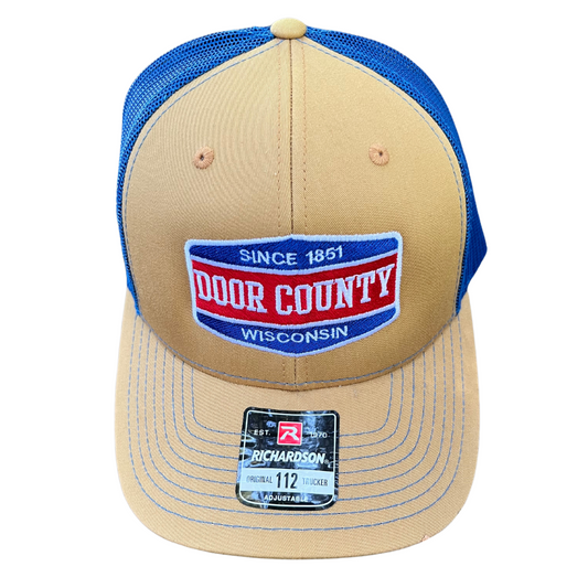 1851 Door County WI Trucker Hat Blue OS