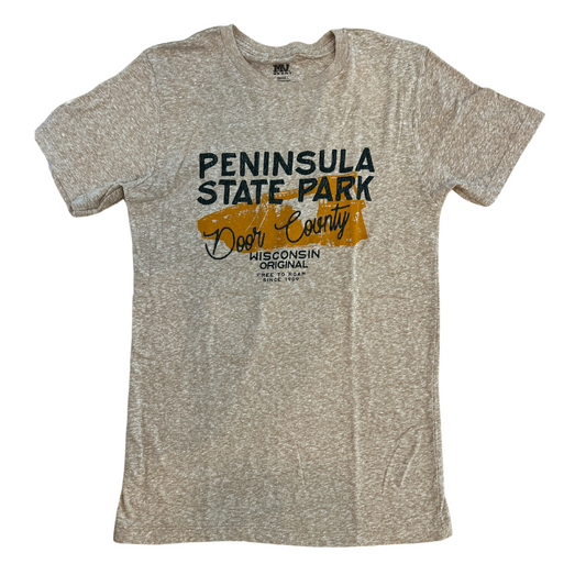 Peninsula State Park Eagle Tower Khaki Unisex T-shirt