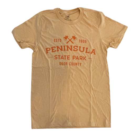 Crossed Axes Peninsula State Park Honey T-shirt