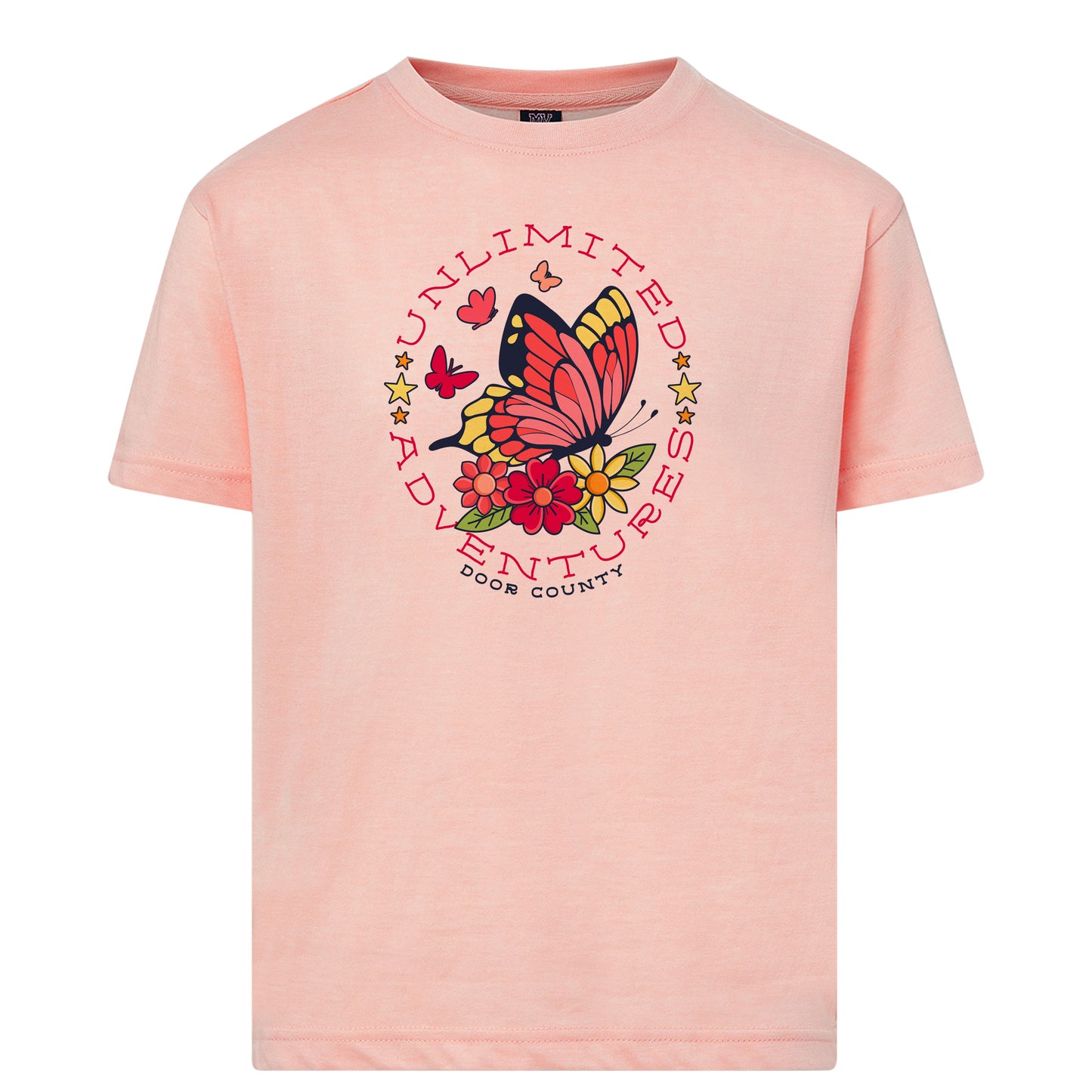 DC Butterfly Unlimited Adventure Pink Youth Tee