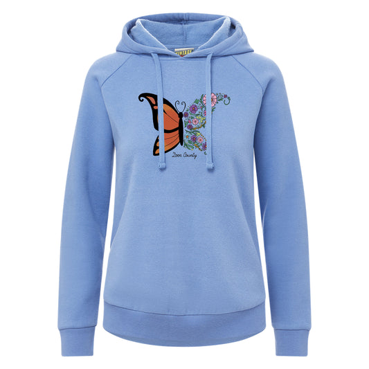 DC Butterfly Fleece Heather Iris Women's Hoodie