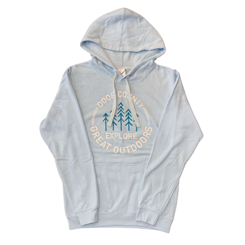 DC Great Outdoors Light Blue Women's Hoodie