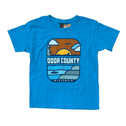 DC Lake Fish Tropical Blue Youth Tee