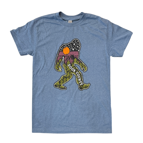 DC Sasquatch Outline Heather Indigo Tee