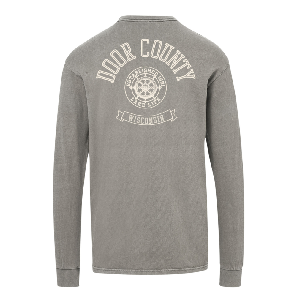 DC Ship Wheel Grey Longsleeve Tee