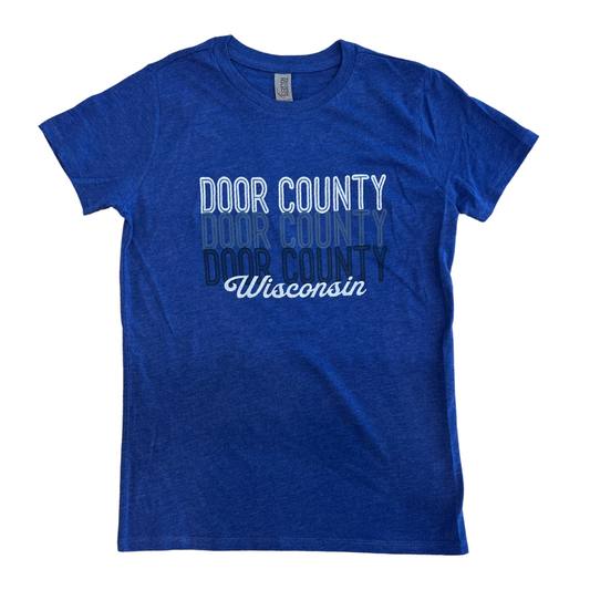 Door County Repeat Women's Royal Blue T-shirt