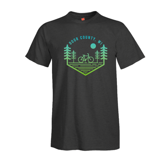 Mountain Bike Blend Door County Charcoal Heather Unisex T-shirt