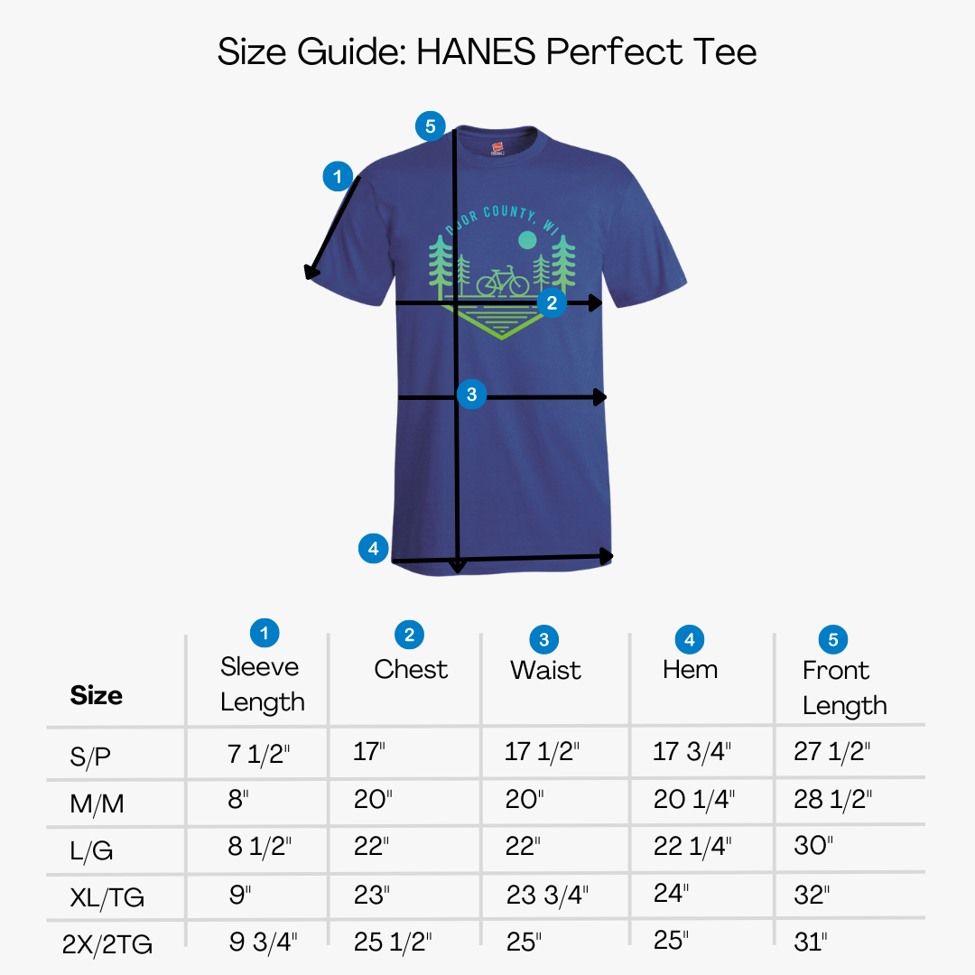 Mountain Bike Blend Door County Royal Blue Unisex T-shirt