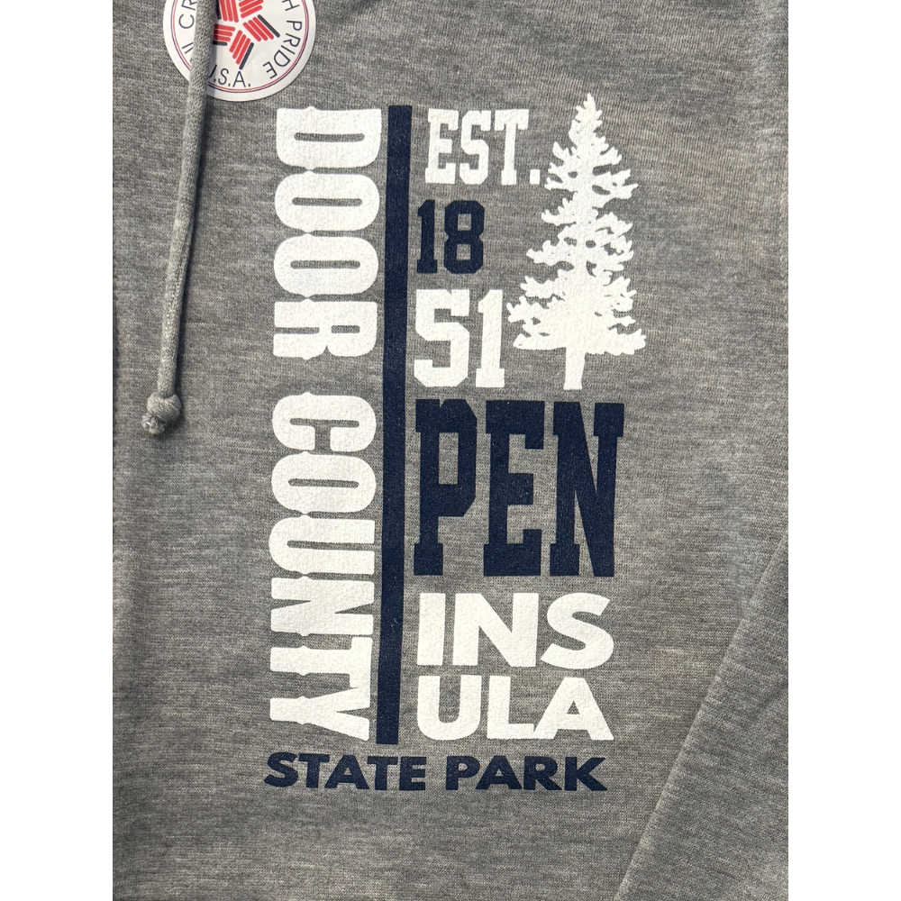 PSP Vertical Pine Dark Charcoal Zip Hood