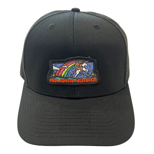 Dream Wild Door County Black Trucker Hat