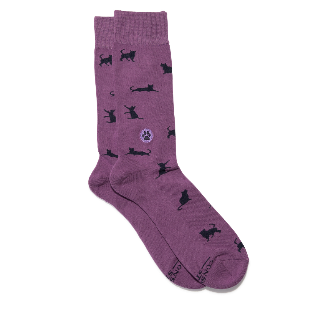 Socks That Save Cats Purple