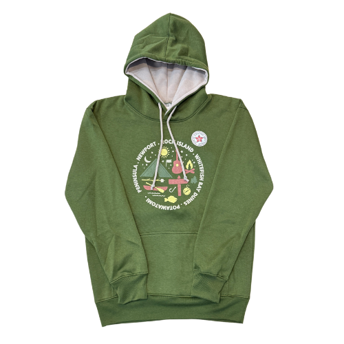 State Parks Circle Icons Moss Hoodie
