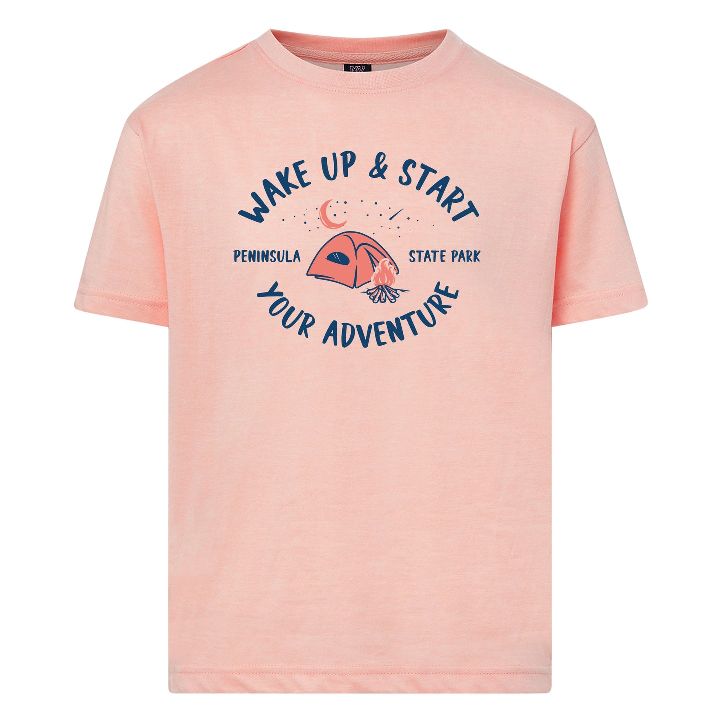 Wake Up And Start Your Adventure PSP Cameo Pink Youth T-shirt