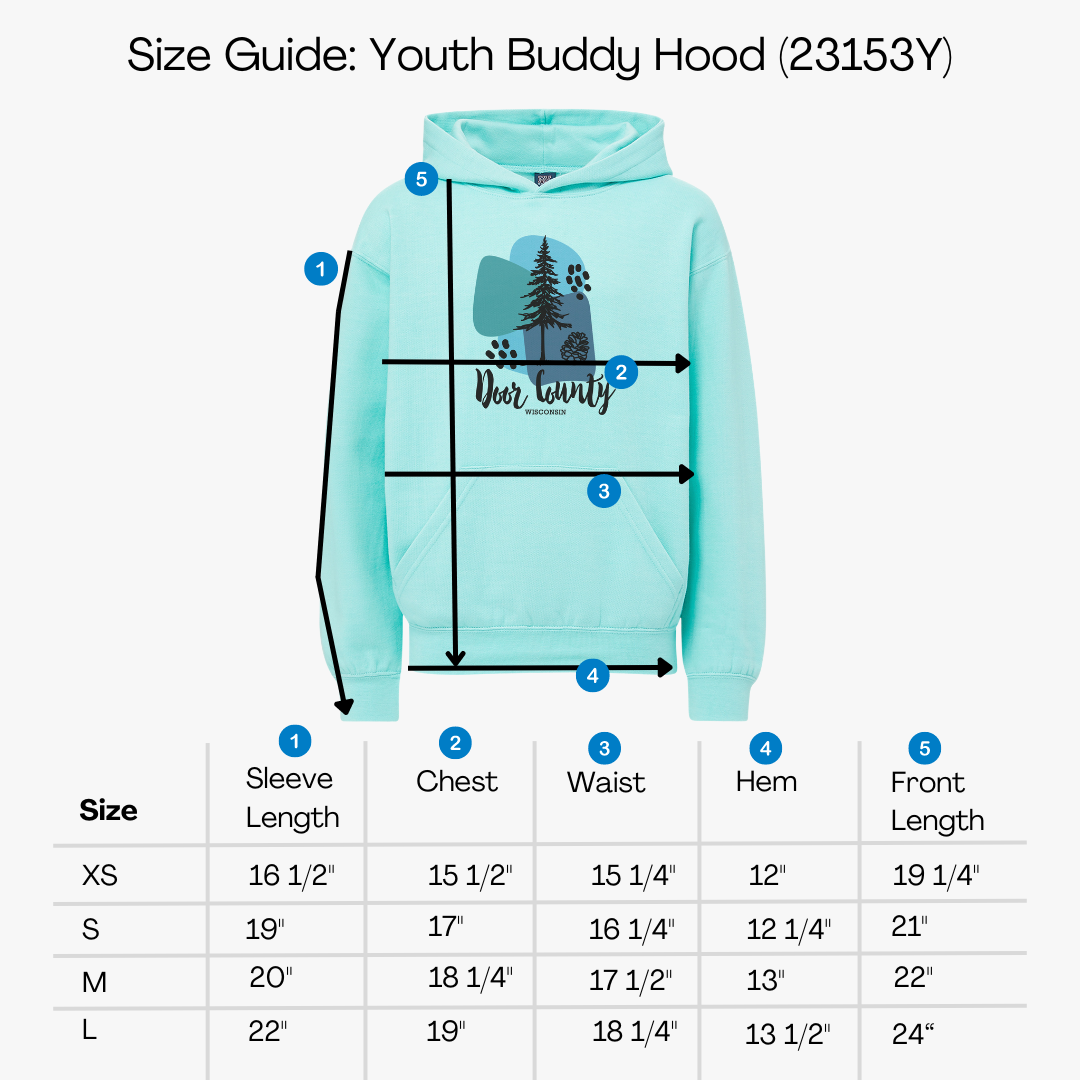 Door County Pine Cone Oasis Youth Hoodie