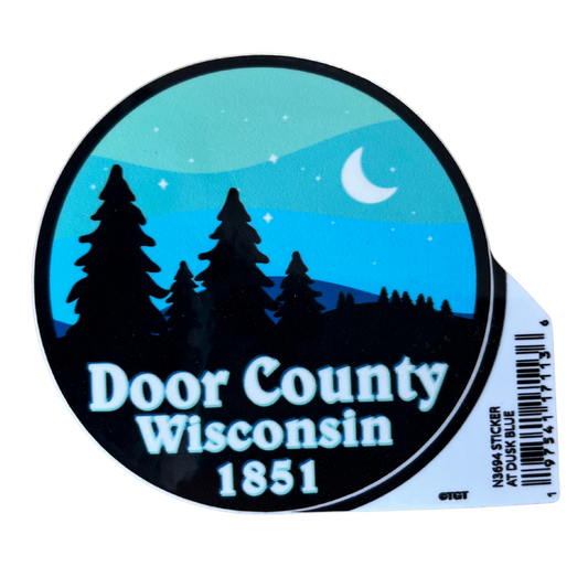 Night Sky Door County Vinyl Sticker