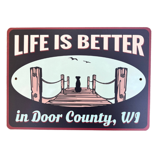 Life Is Better At The Lake Metal Decorative Sign