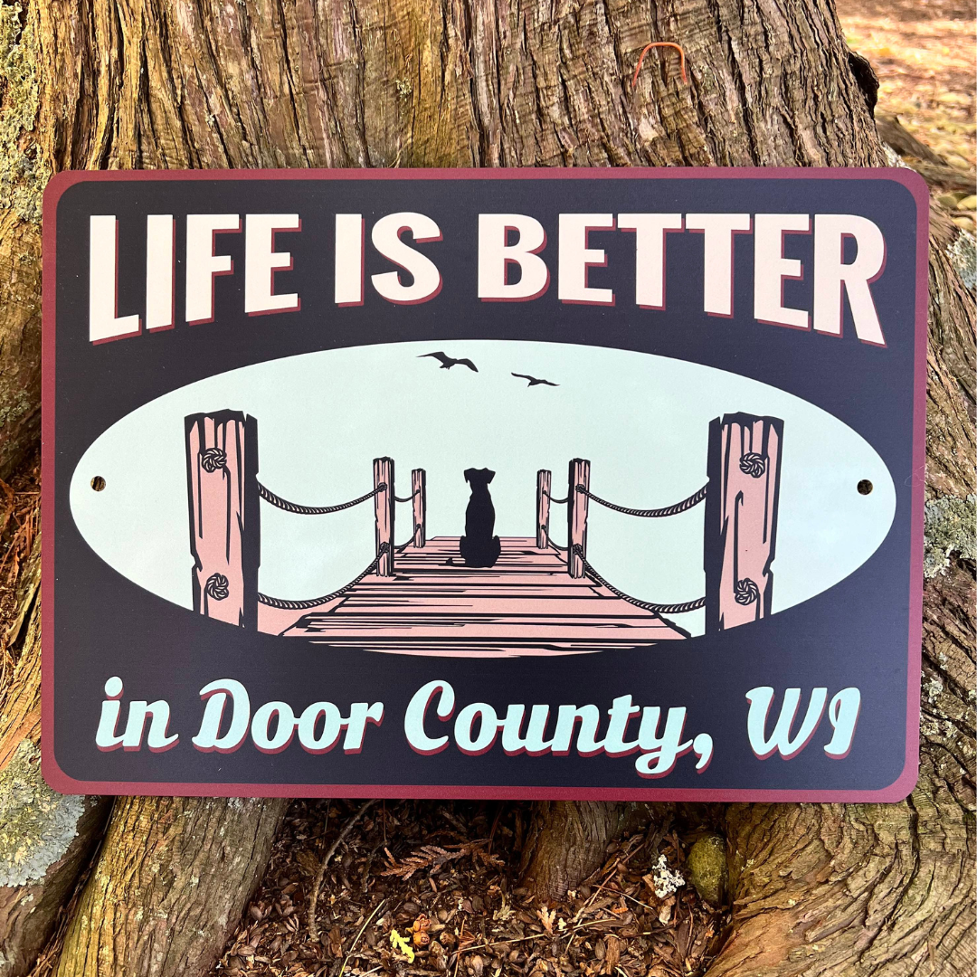 Life Is Better At The Lake Metal Decorative Sign