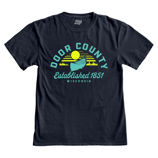 Citrus Canoe Pines Short Sleeve T-shirt Navy