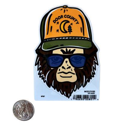 Door County Bigfoot Vinyl Sticker