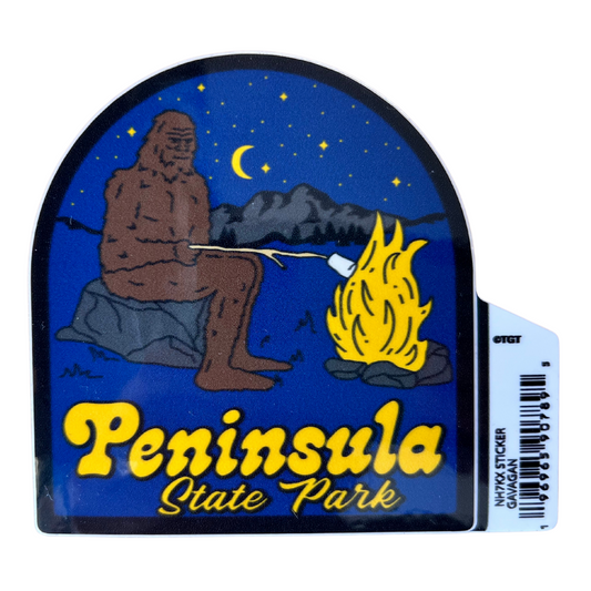 Peninsula State Park Bigfoot Vinyl Sticker