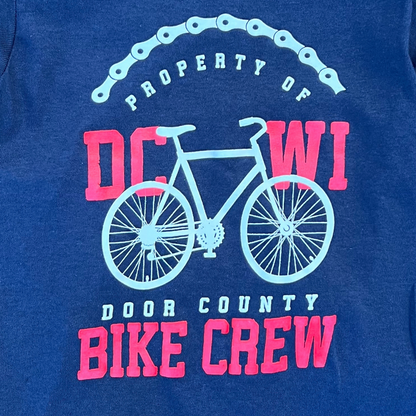 Bike Crew Youth Long Sleeve T-shirt Navy