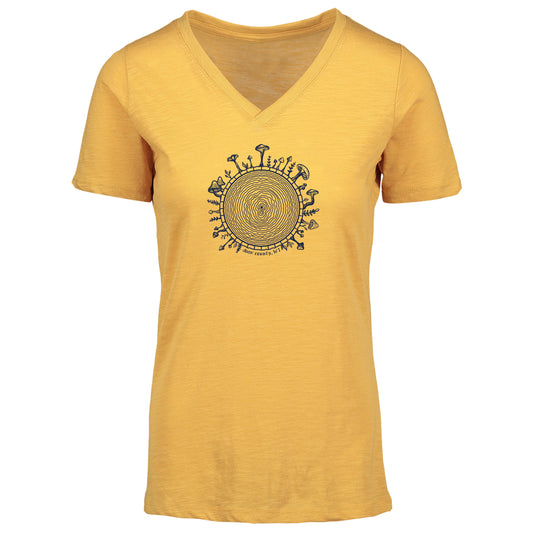 Door County Wisconsin Mushrooms Ginger Women's T-shirt