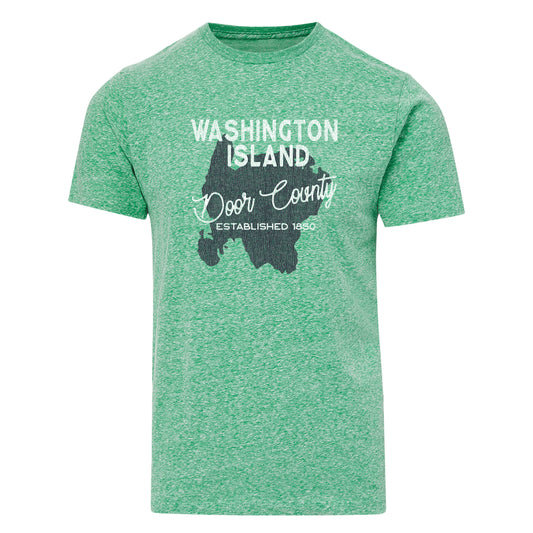 Washington Island Door County Kelly Green Unisex T-shirt