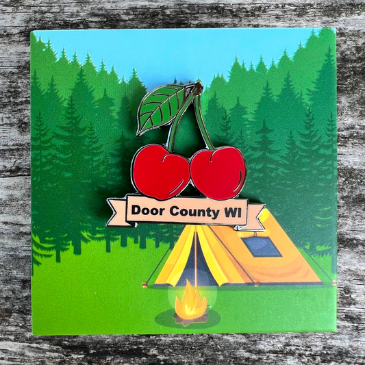 Door County Cherries Pin