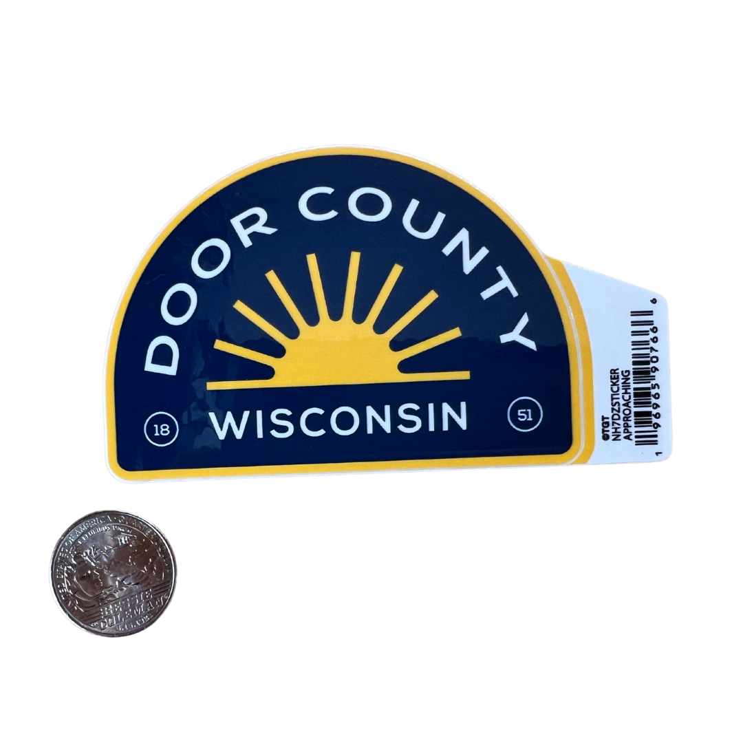 Door County Wisconsin Sunrise Vinyl Sticker