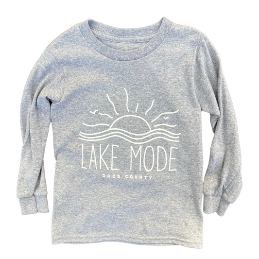 Lake Mode Youth Long Sleeve T-shirt Heather Grey