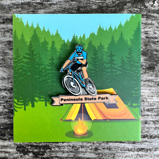 Door County Cyclist Pin