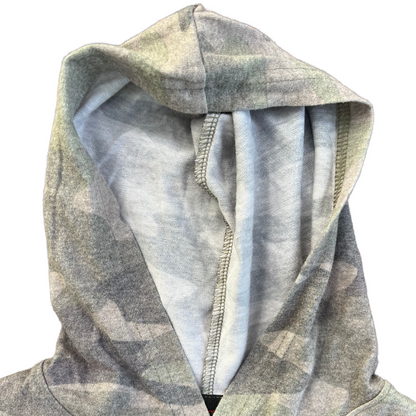 Vintage Can Label Youth Camo Hoodie