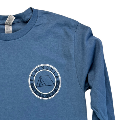Peninsula State Park T-shirt Long Sleeve Indigo Blue