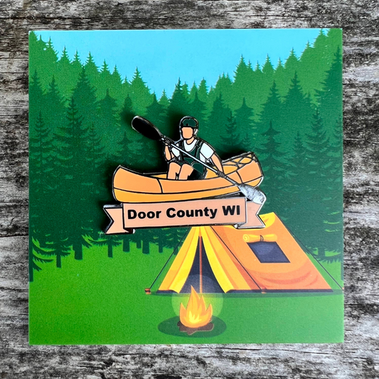 Door County Kayaker Pin