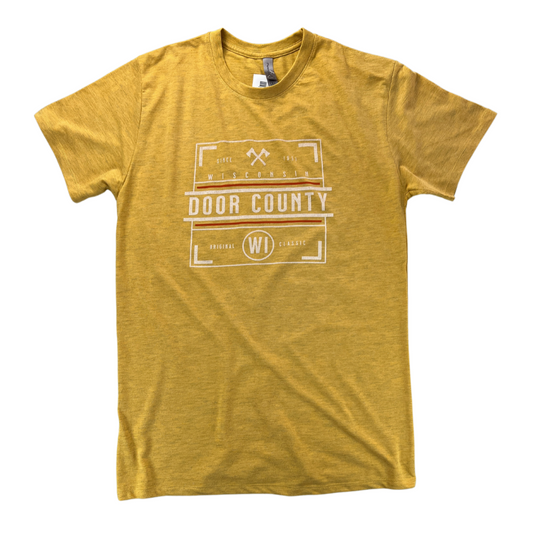 Original Classic Door County Short Sleeve T-shirt Gold