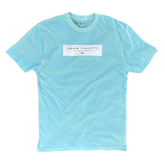 Door County Wisconsin Short Sleeve T-shirt Crystal Blue