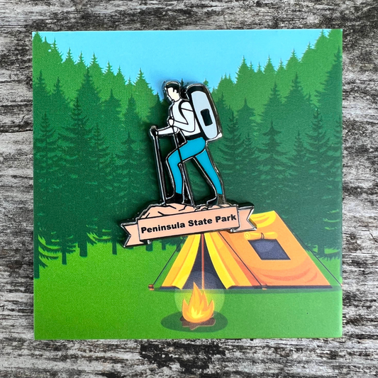 Door County Hiker Pin