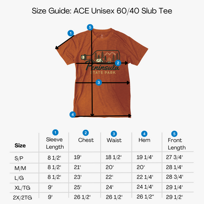 Door County WI Midnight Tent T-shirt Autumn