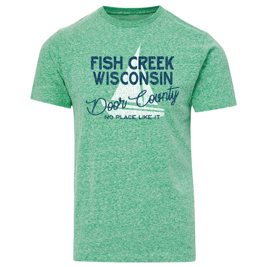 Fish Creek No Place Like It Kelly Green Unisex T-shirt