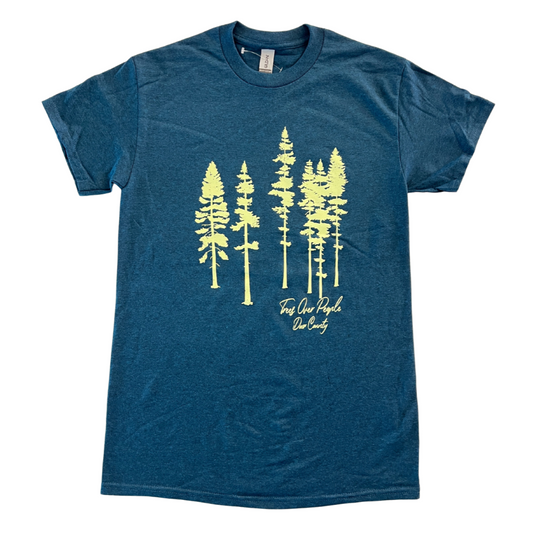 Door County Trees Over People Midnight Unisex T-shirt
