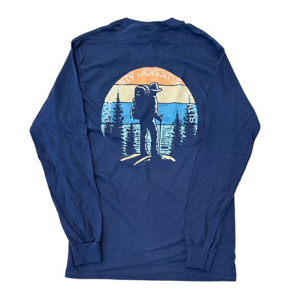 DC Adventure Awaits Navy LS Tee