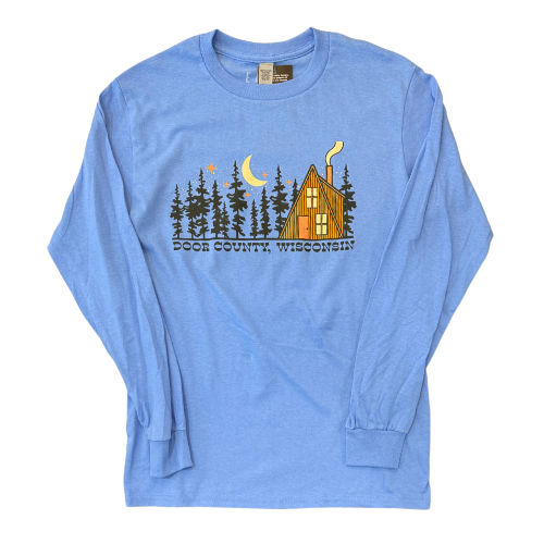 DC Cozy Cabin Light Blue LS Tshirt