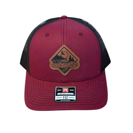 DC Diamond Leather Patch Cardinal Hat