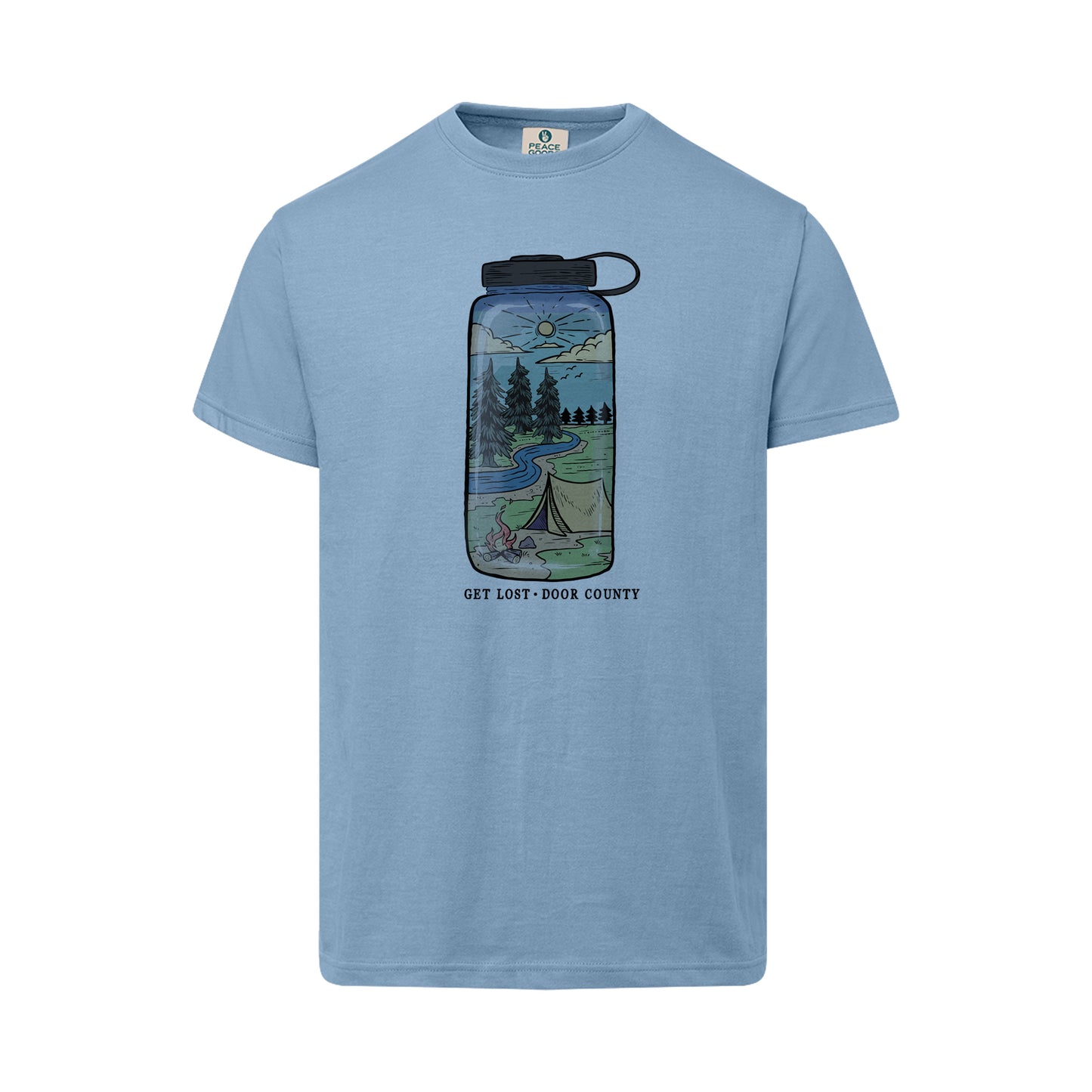 DC Get Lost Saltwater Blue Tee