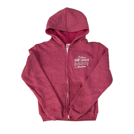 DC Outdoor Adventure Ruby Youth Zip Hood