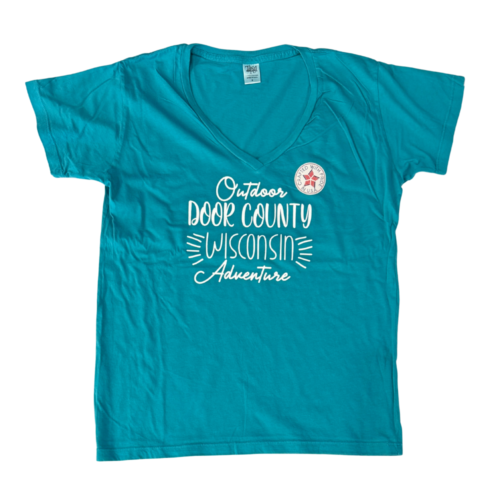 DC Outdoor Adventure Teal V-neck Tee