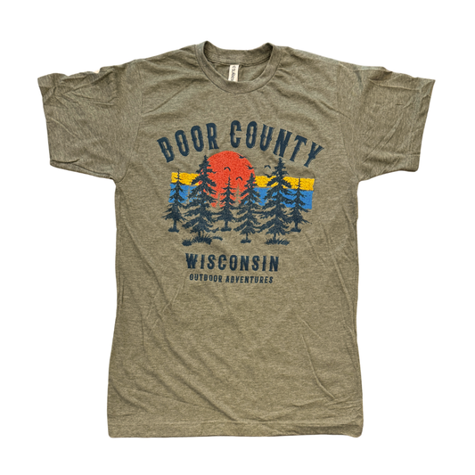 DC Outdoor Adventures Pines Military Green Tee