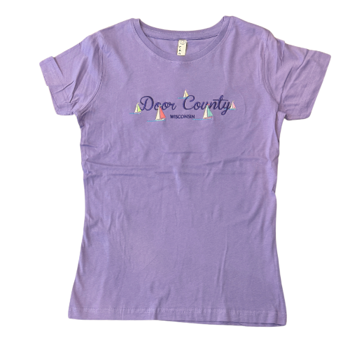 DC Sailboat Race Vintage Lavender Womens Tee