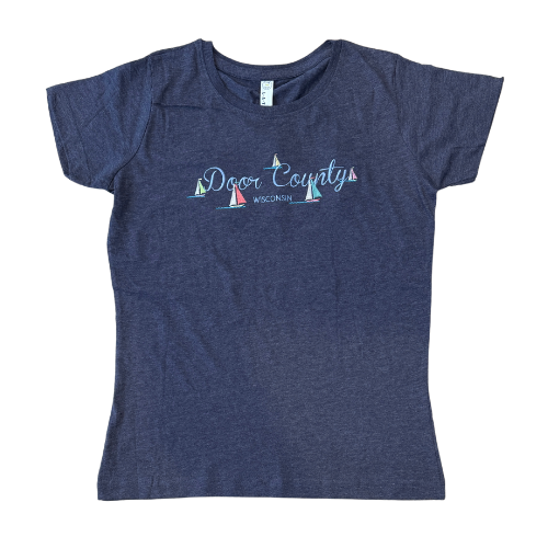 DC Sailboat Race Vintage Navy Womens Tee