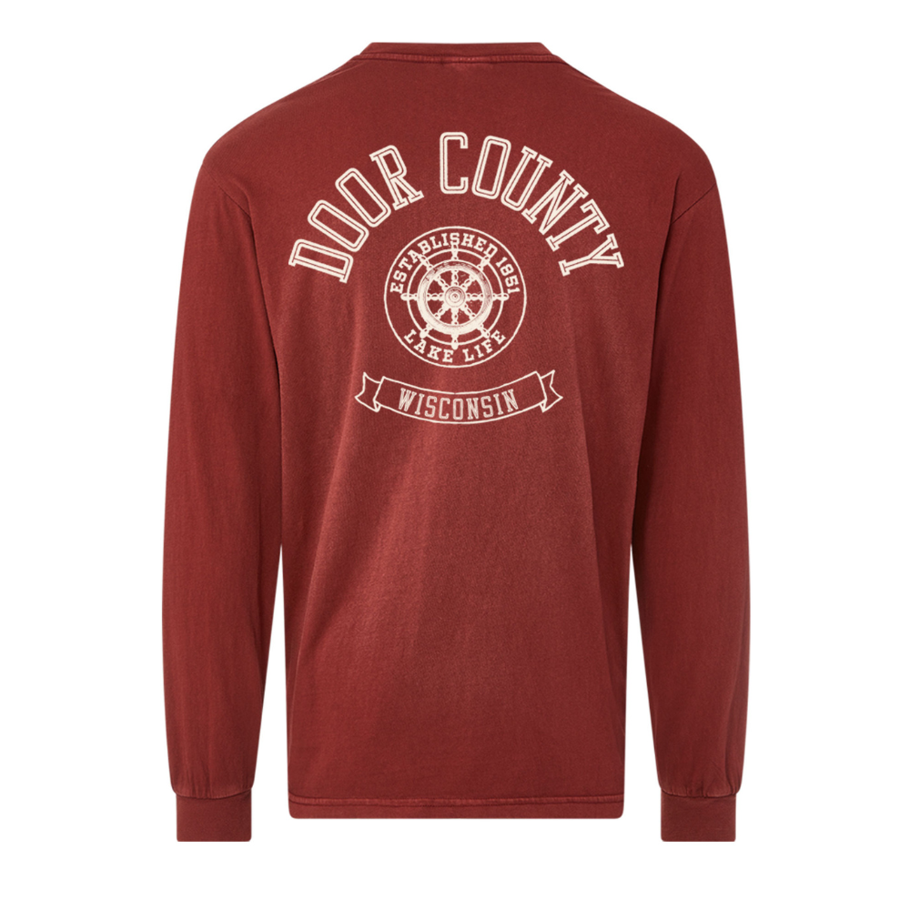 DC Ship Wheel Adobe Brick Longsleeve Tee